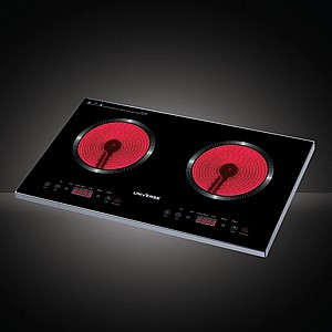 פלטת בישול כפול קרמי 3600W NRI3202C UNIVERSE